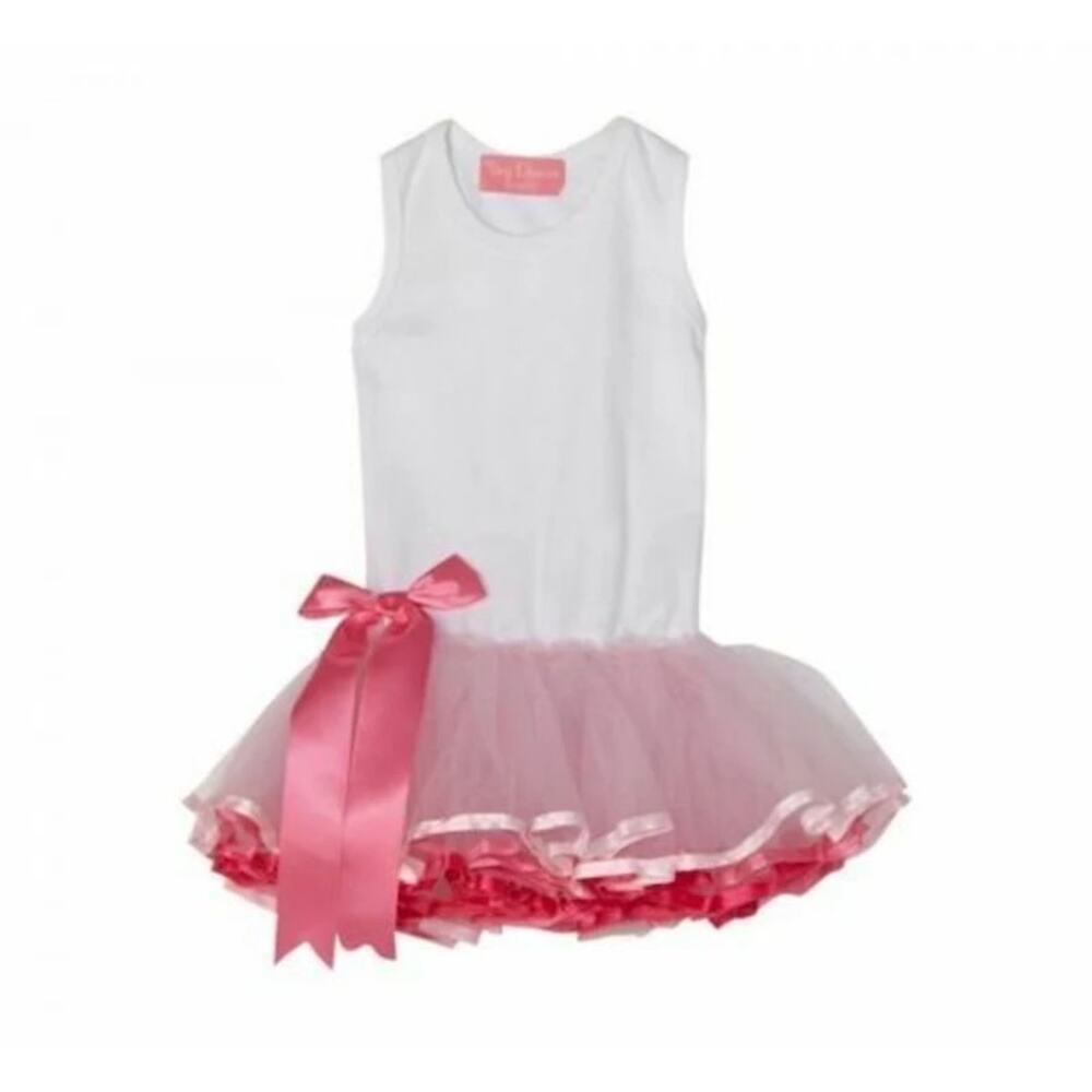 Mud Pie Tiny Dancer White Tulle Tutu Dress - 2T